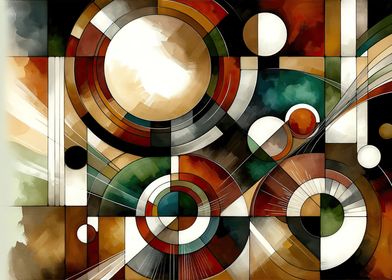 Earthy Geometric Abstract