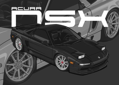 1993 Acura NSX black