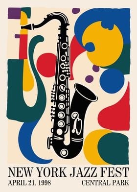 1998 NYC Jazz Fest Poster