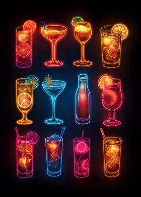 Neon Cocktail Collection