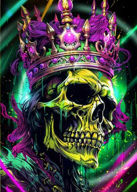 Neon Skull King 