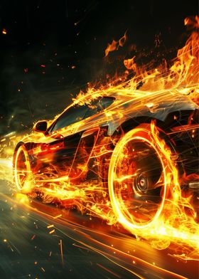 Car Sport Fire
