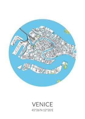 Venice Circle City Map