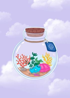 Coral in jar