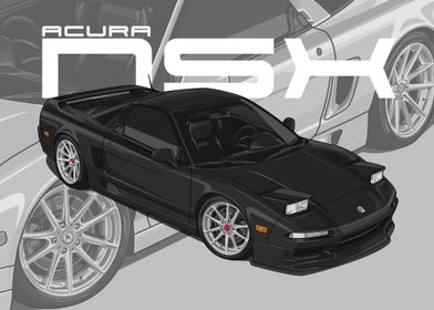 1993 Acura NSX black