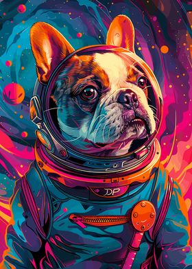 French Bulldog Astronaut