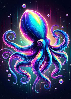 A Colorful Giant Octopus 