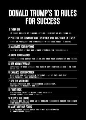 Trump 10 rules for success