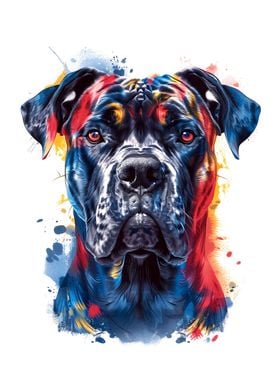 Colorful Cane Corso