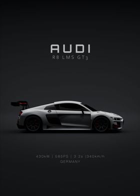 Audi R8 LMS GT3 White