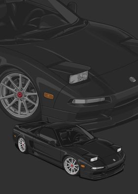 1993 Acura NSX black