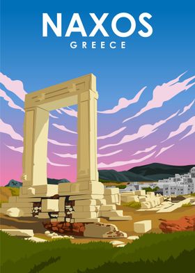 Naxos Summer Travel Poster