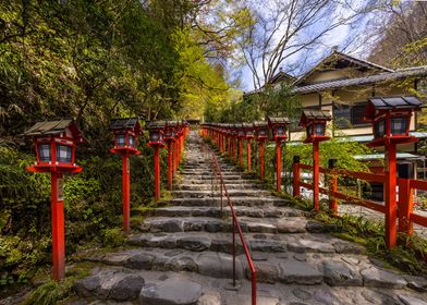 Steps to Kifune Shrine
