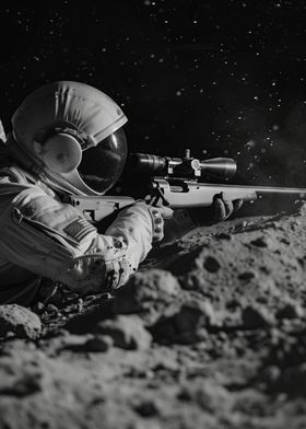 Military Moon Sniper