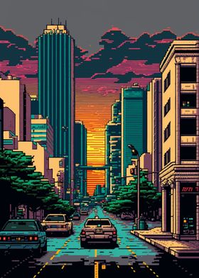 Austin City Pixel Art