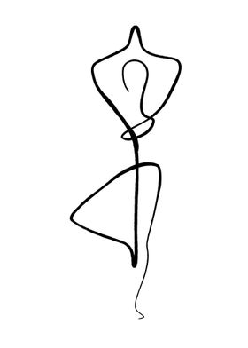 Yoga Pose Illustration