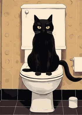 Toilet Cat