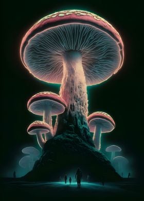 Mushroom Plant Poster