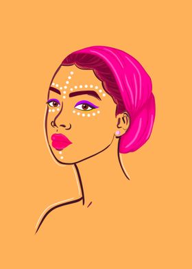 Girl with headwrap 