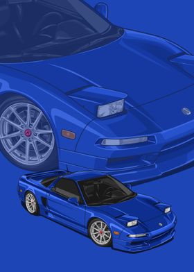 1993 Acura NSX blue