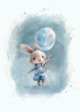 Rabbit Balloon Nursery 