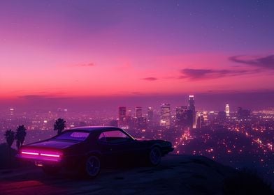 Synthwave Skyline 2