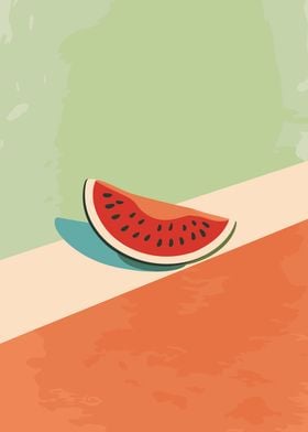 Watermelon Symbol Poster