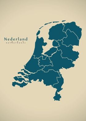 Netherlands with provinces