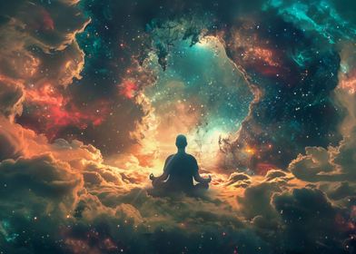 Meditation in clouds