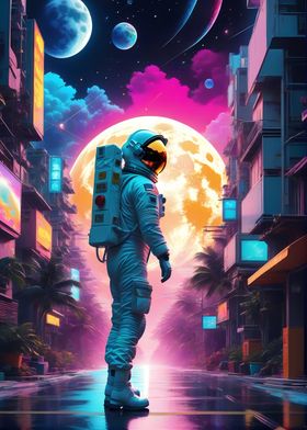 Astronaut in the city