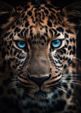 Blue Eyed Leopard