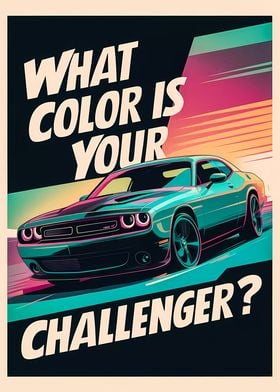 Dodge Challenger Car Art