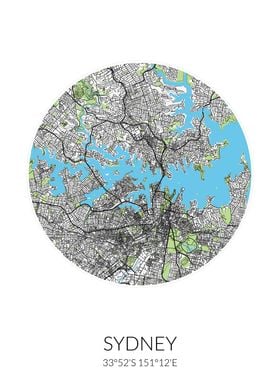 Sydney Circle City Map