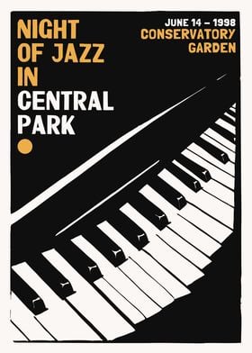 1998 Central Park Jazz Art