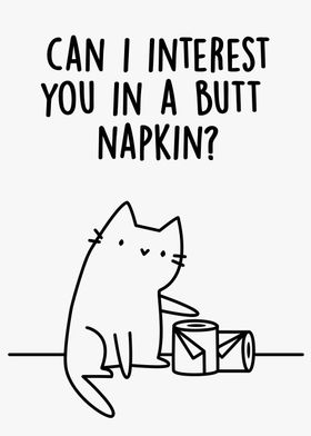 Can i interest butt napkin