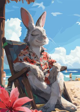 Relaxing On The Beach