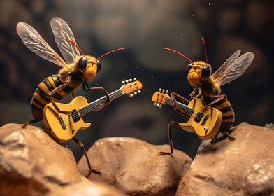 Bees rock and roll band