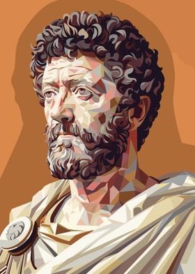 Marcus Aurelius Low Poly