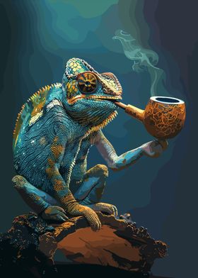 Smoking Iguana