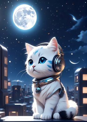 Cats listen to music