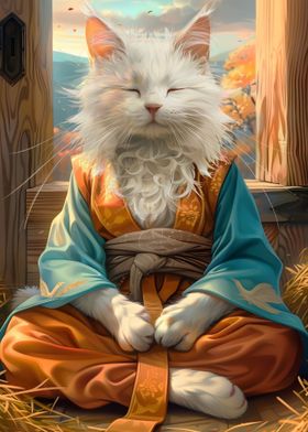 Mystic Meditating Cat