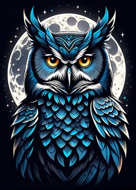 Moonlit Owl