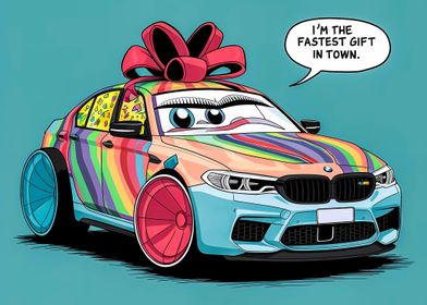 BMW M5 F90 Funny car art