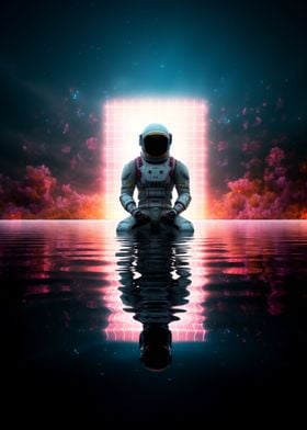 The Neon Glow Astronaut 