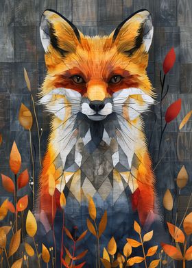 Fox wild animal art