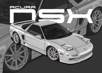 1993 Acura NSX white