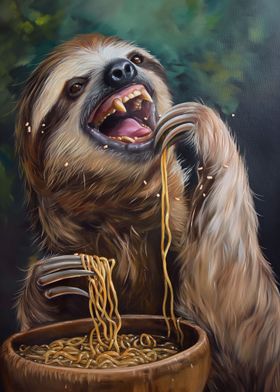 Hilarious Sloth Eating