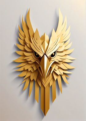 Paper Gold Hawk