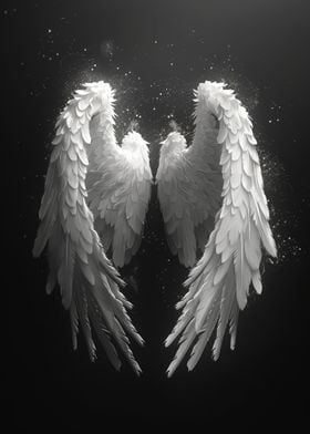 White Angel Wings