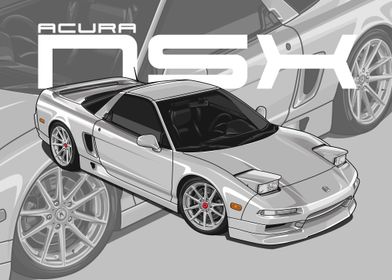 1993 Acura NSX white